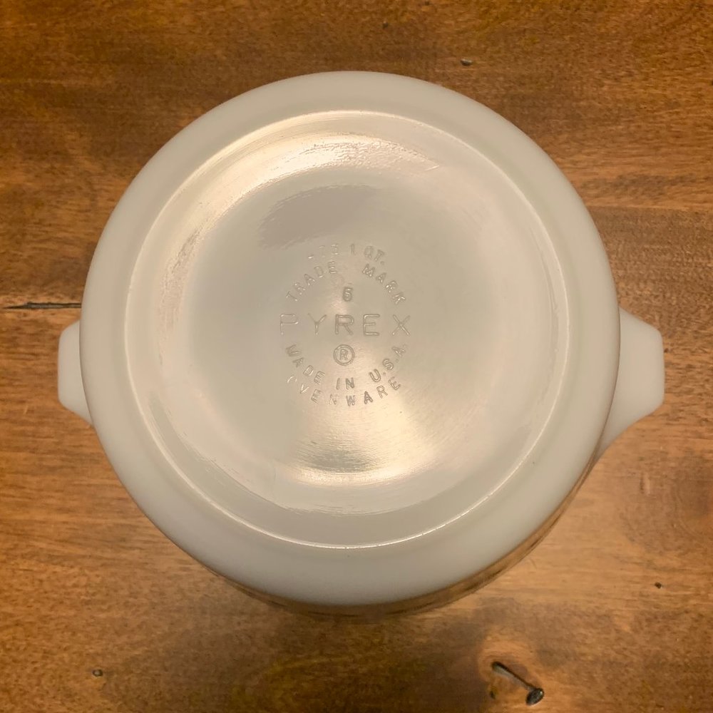 Vintage Pyrex Town and Country (Brown on White) - #473 - 1 Qt. Casserole Dish - Picture 8 of 9